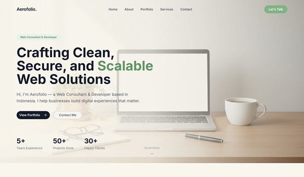 AeroFolio &ndash; Modern Consultant